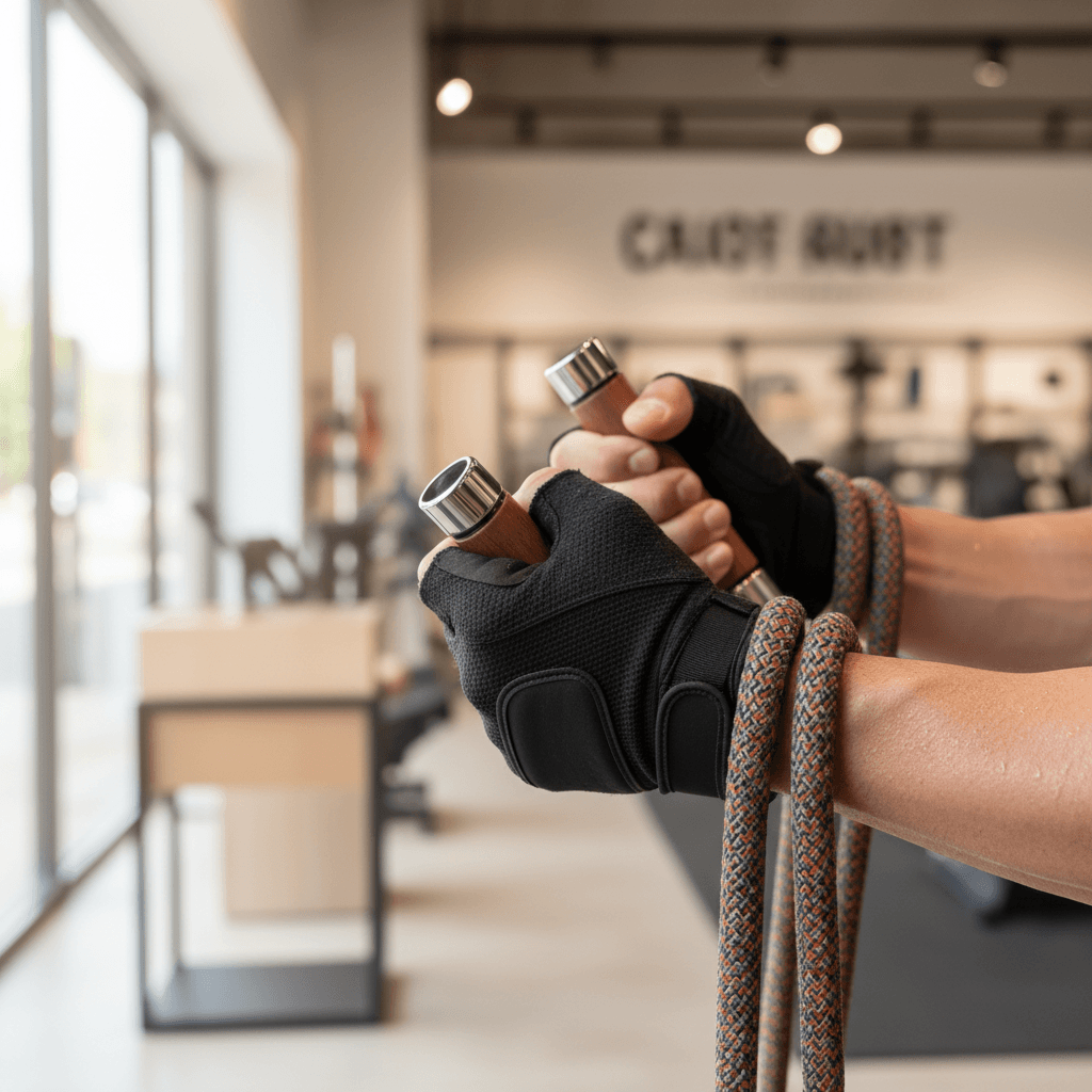 Close-up detail of balance trainer showing texture and professional craftsmanship