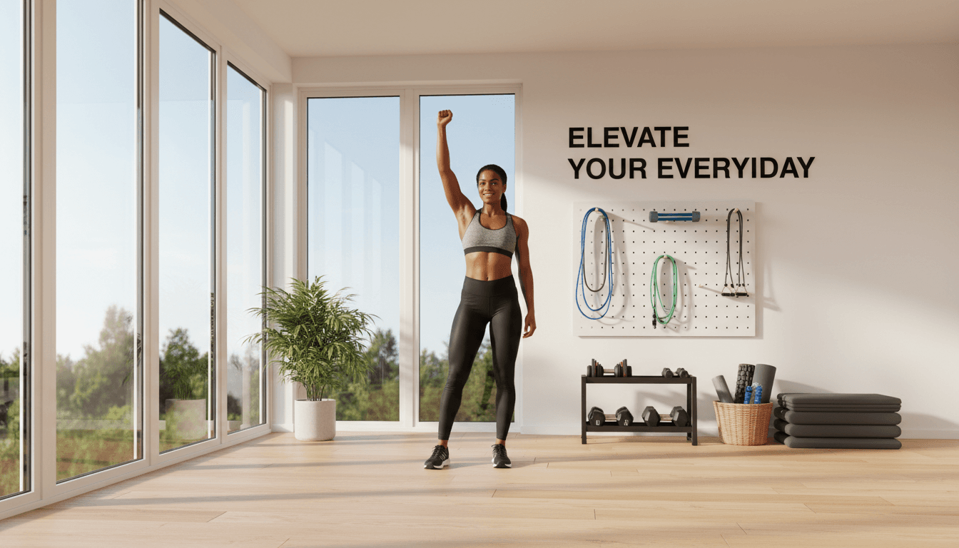 Home fitness setup with multiple balance trainer options